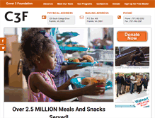 Tablet Screenshot of cover3foundation.org